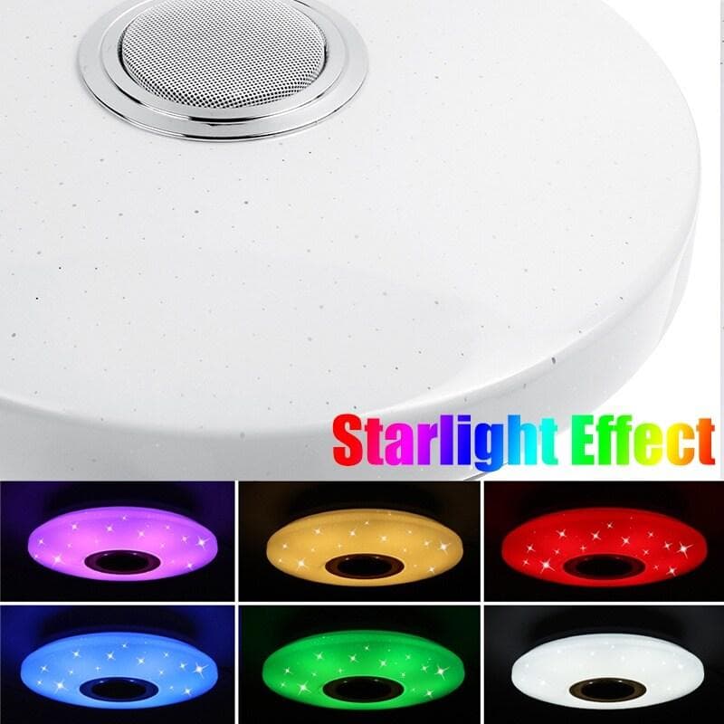 500W Smart LED-taklampa, LED-taklampa Dimbar, RGB Color Change IP54-lampa för barnrum, vardagsrum, sovrum, kompatibel med Alexa Google Home,