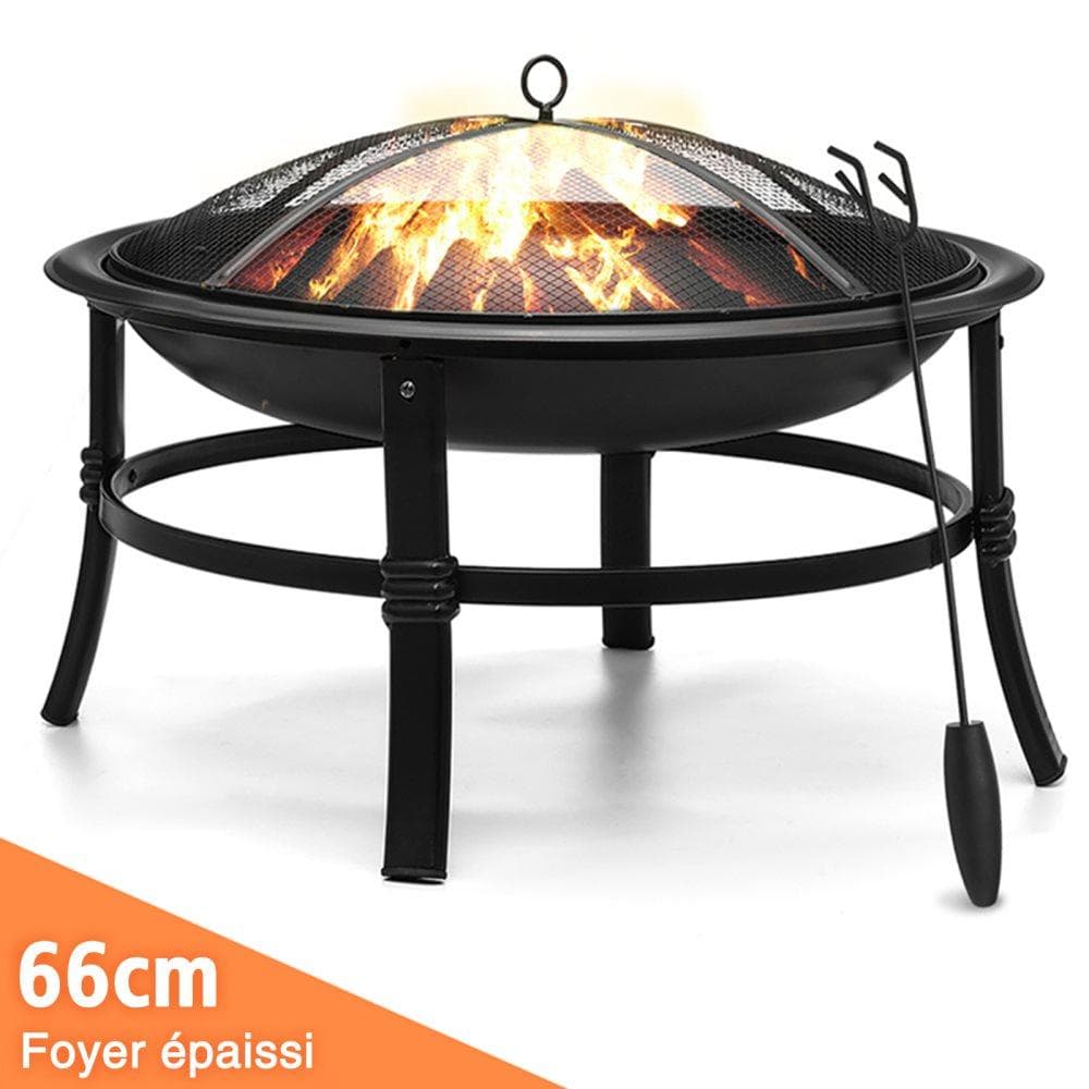 SinglyFire 26'' uteplats i stål eldstadsskål för trädgård uteplats Terrass Camping picknick