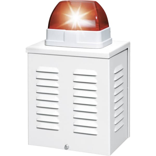 ABUS SG1650 Larmsiren med blixtljus 110 dB Röd Inomhus, Utomhus 12 V/DC