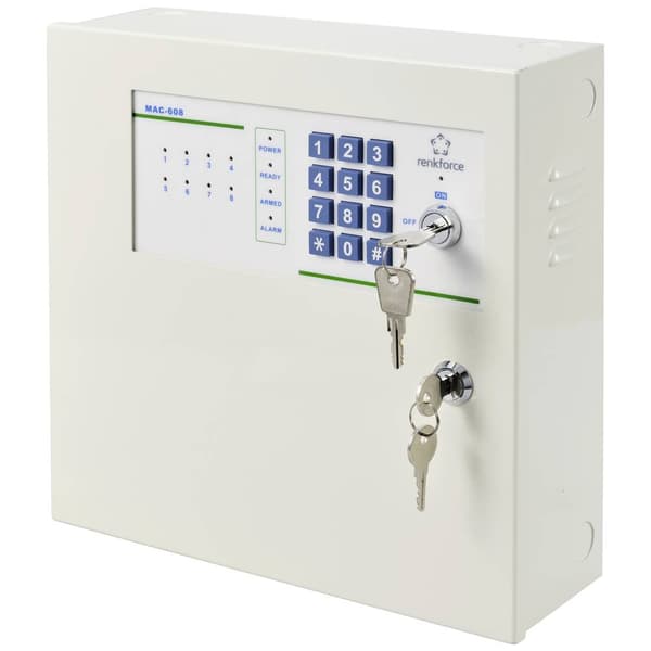 Renkforce MAC-608 MAC-608 Larmcentral Larmzoner 8x trådbundna