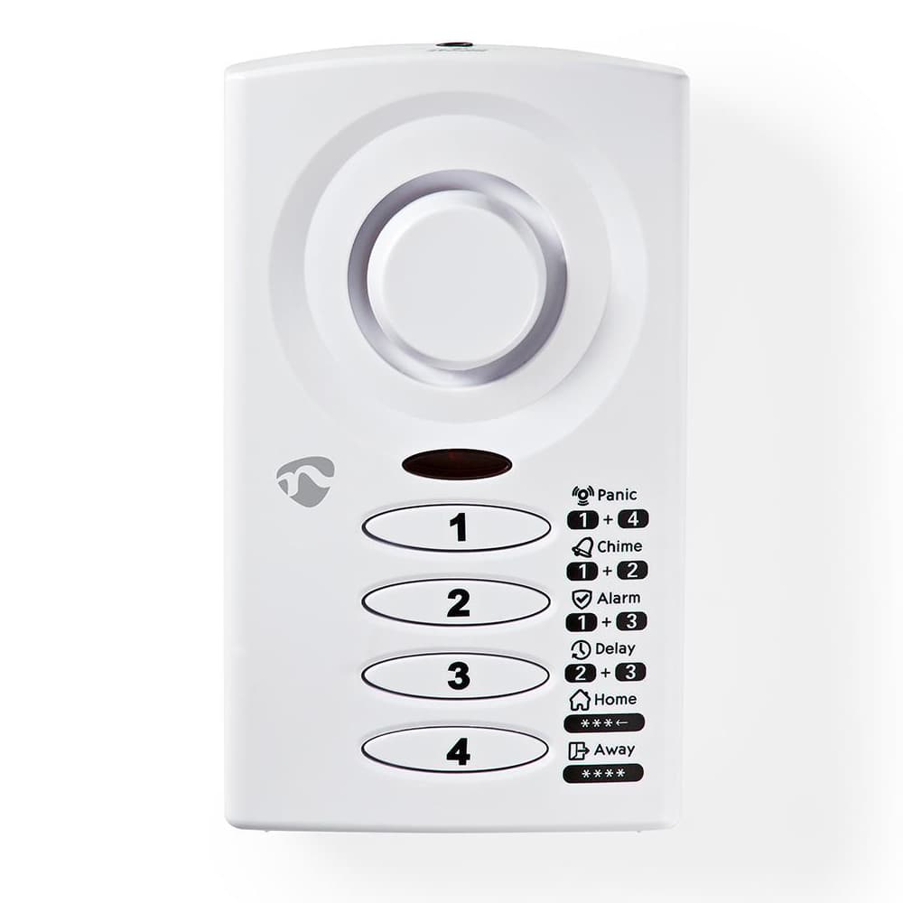 Nedis Tynt dør-/vindualarm med magnetisk sensor & Knapp