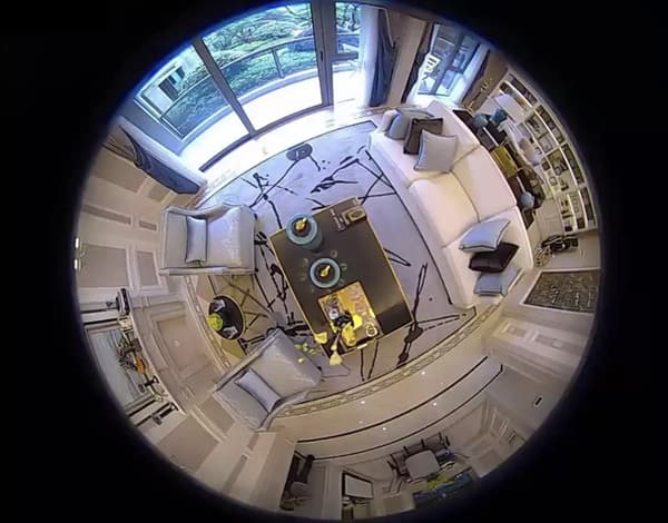 360° IP Övervakningskamera Panorama Full HD 1080P Wifi