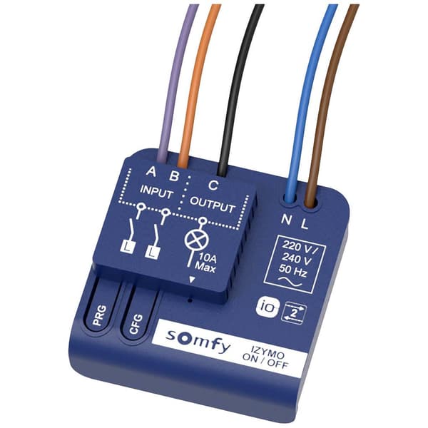 Somfy io (Izymo) 1822649 Trådlöst larmsystem-expansion Radiomottagare