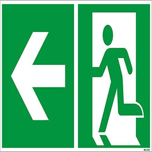 Kyltti ("Fire Brigade Way Left 30x15 cm Rigid PVC