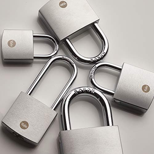 YALE Y120B/40/125/1 hänglås 40 mm silvernyckellås (Y120B/40/125/1)
