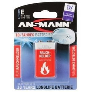 ANSMANN Energy - Batteri 9V Li - Rød (5021023-01)