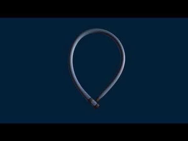 ABUS Ivera 7210/110 ketjulukko - 110 cm - musta/sininen