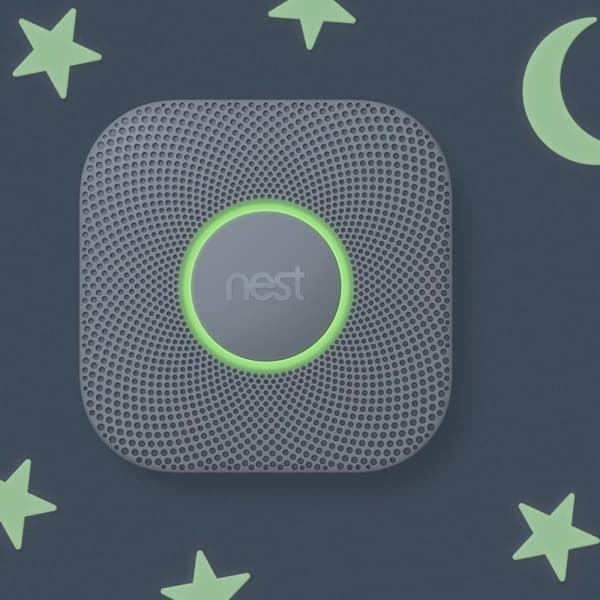 Google Nest Protect - Smart rök- och kolmonoxidlarm - med batteri