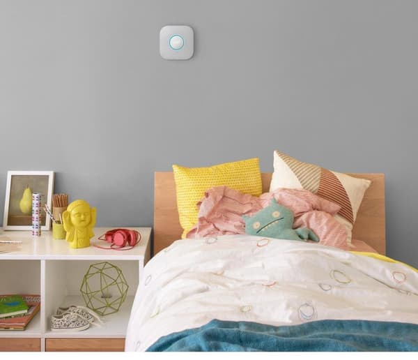 Google Nest Protect - Smart rök- och kolmonoxidlarm - med batteri