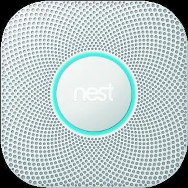 Google Nest Protect - Smart rök- och kolmonoxidlarm - med batteri