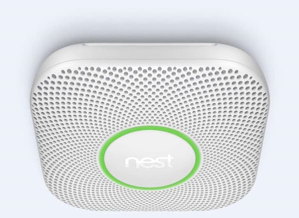 Google Nest Protect - Smart rök- och kolmonoxidlarm - med batteri