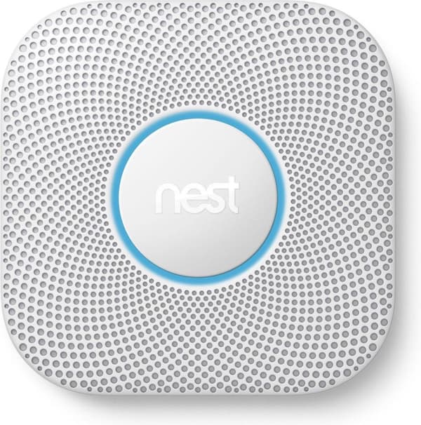 Google Nest Protect - Smart røg- og kuliltealarm - med batteri