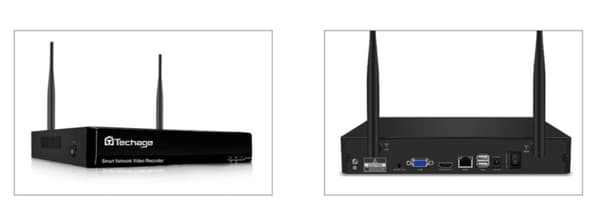 8CH 3MP trådlös övervakningskamera Wifi PTZ X 2 ST IP-kamera utomhus Auto spårning Tvåvägsljud Fullfärg Natt CCTV Video