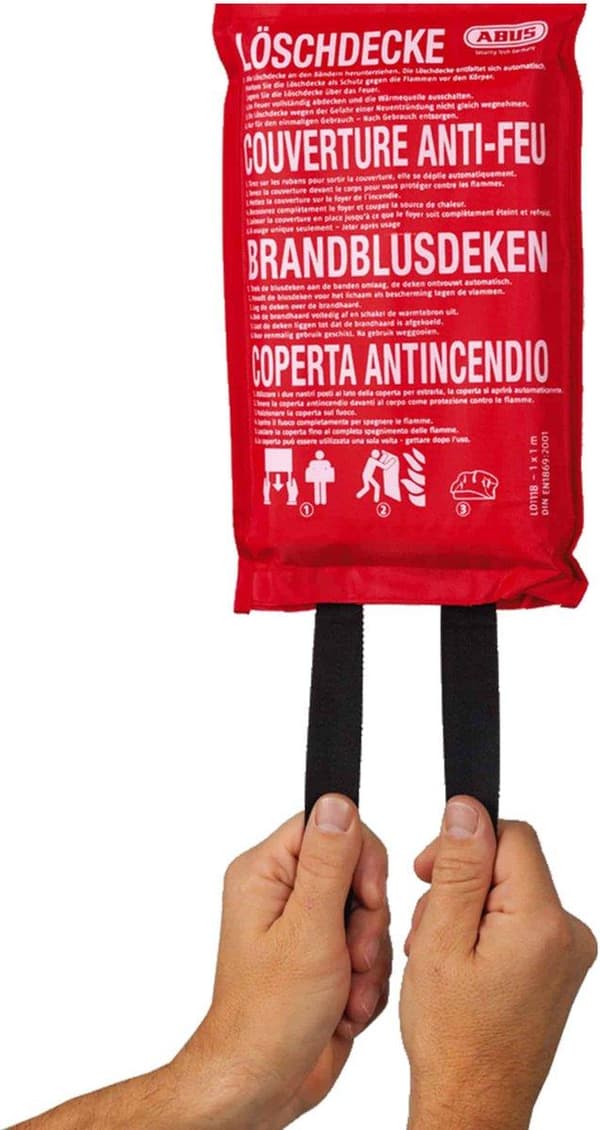 ABUS LD1118 Brandfilt 1 x 1 m - 100 x 100 cm - Pålitligt märke