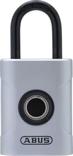 ABUS ABVS62575 hængelås 45 mm sølv fingeraftrykslås (ABVS62575)
