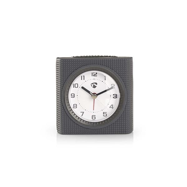 Nedis Analog Desk Alarm Clock | slumrefunksjon | Bakgrunnsbelysning | Grå / Hvit