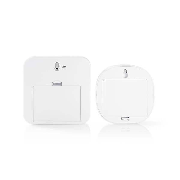 Nedis Motion Detektor Alarm | Batteri | 6x AA/LR6 | 85 dB | Detektorområde: 6 m | Væg | Blå / Hvid