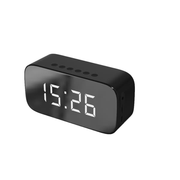 Setty GB-200 vekkerklokke med Bluetooth 5.0, svart Sort