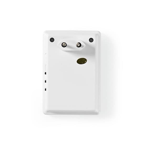 Nedis Trådløst Dørklokke Sæt | Strømforsyning | 220 - 240 V AC 50 Hz | 1x CR2032 | Volume: 80 dB | Signalområde: 300 m | IP44 | Justérbar volume | 36