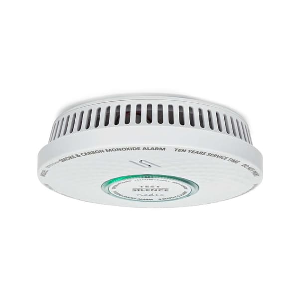 Nedis Smoke & kuliltealarm | Batteri | Batteri levetid op til: 10 År | EN 14604 | Med testknap | 85 dB | ABS | Hvid