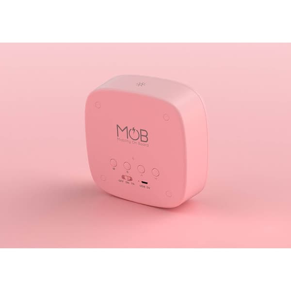 Mobility On Board Vekkerklokke med Lys Billy Clock Rosa