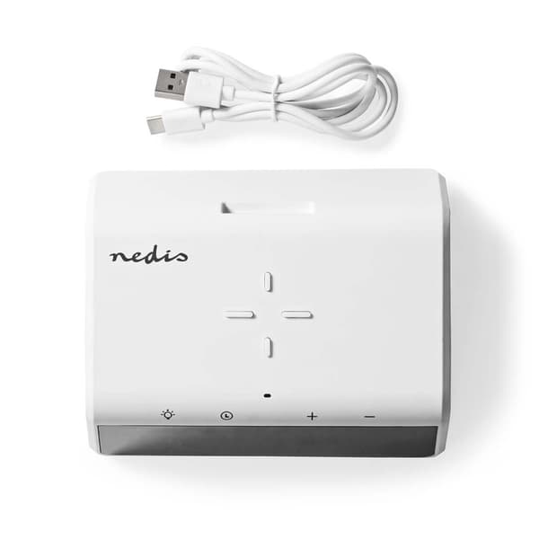 Nedis Alarm clock wireless charger | Qi sertifisert | 5 / 7.5 / 10 / 15 W | USB-A Han | Nattlys | 2 Alarmtider | slumrefunksjon