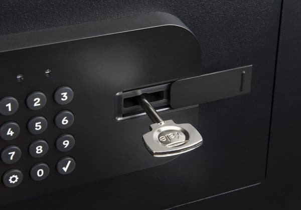 Yale YSS/250/EB1 - Fritstående pengeskab - Sort - Elektronisk - Nøgle - Gulv/Væg - Genopladelig - AA (YSS/250/EB1)