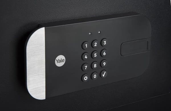 Yale YSS/250/EB1 - Fritstående pengeskab - Sort - Elektronisk - Nøgle - Gulv/Væg - Genopladelig - AA (YSS/250/EB1)