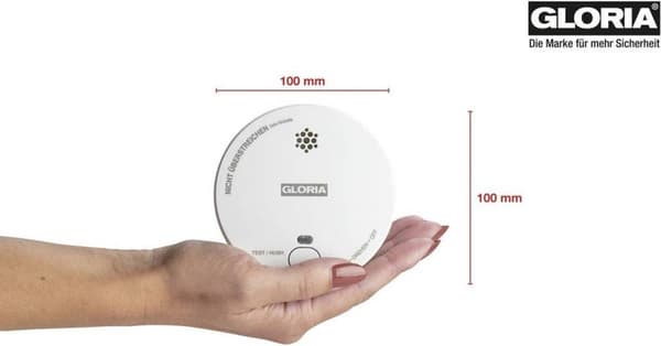 Gloria R1 002518.5000 røgalarm enhed batteridrevet (002518.5000)