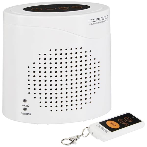 Cordes Haussicherheit Elektronisk vakthund CC-2200 Vit med fjärrkontroll 120 dB 002002