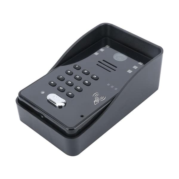 7 LCD RFID Adgangskode Video Dørtelefon Intercom System Sæt - Elektrisk Stød Lås & Fjernbetjening Oplåsning