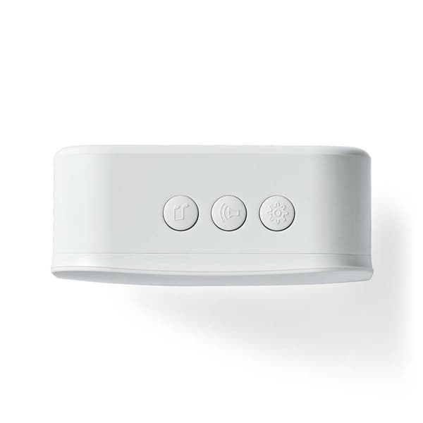 Nedis SmartLife Klokke | 433 MHz | Tilbehør til: WIFICDP10GY / WIFICDP30WT / WIFICDP40CWT | Batteri / USB Drevet | 4 Lyde | 4.5 V DC / 5 V DC | Justér