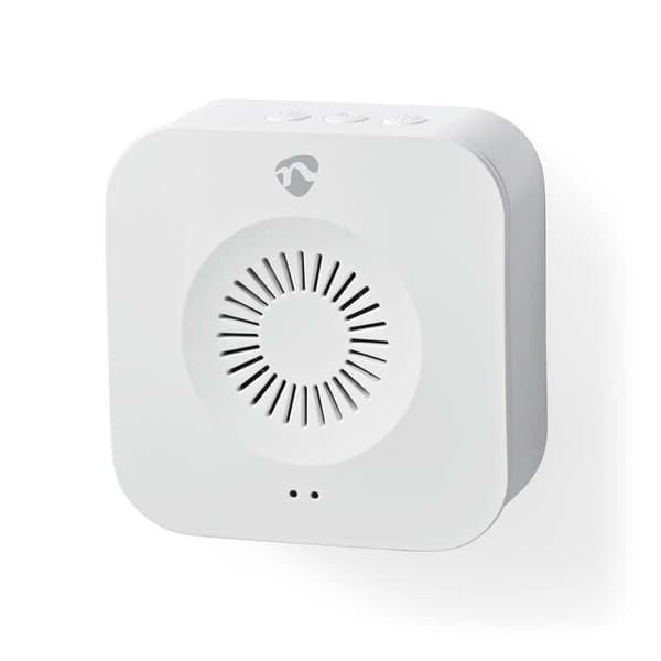 Nedis SmartLife Klokke | 433 MHz | Tilbehør til: WIFICDP10GY / WIFICDP30WT / WIFICDP40CWT | Batteri / USB Drevet | 4 Lyde | 4.5 V DC / 5 V DC | Justér