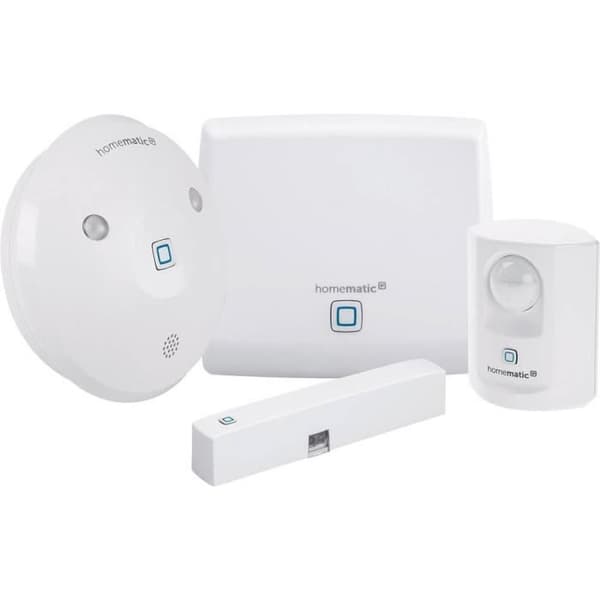 Startpaket larm - Homematic IP - HmIP-SK7 - Inomhussiren - Rörelsedetektor - 8 zoner
