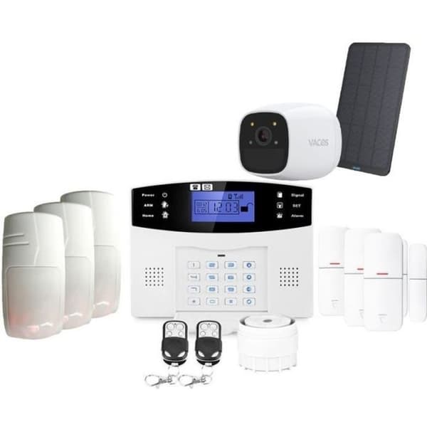 GSM trådlöst uppkopplat hemlarm med autonom kamera Lifebox Evolution djuranslutet kit 9