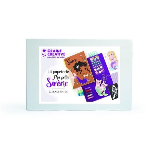 Kreativt kit - Mermaid Stationery Accessories - Vit - Papper - Pack - Glans - 19 mm