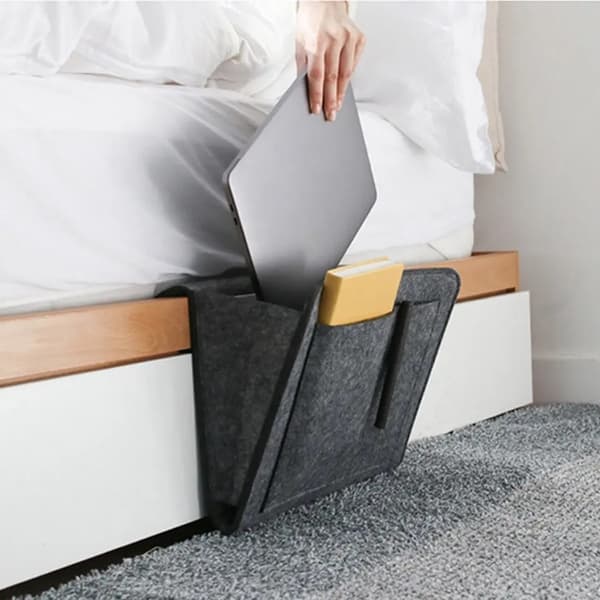 Pouch Bed – Förvaringsväska i Filt för Ditt Hem