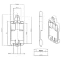 Miniatyrbilde 4 av 7: DIN Rail mounting bracket Sonoff DR