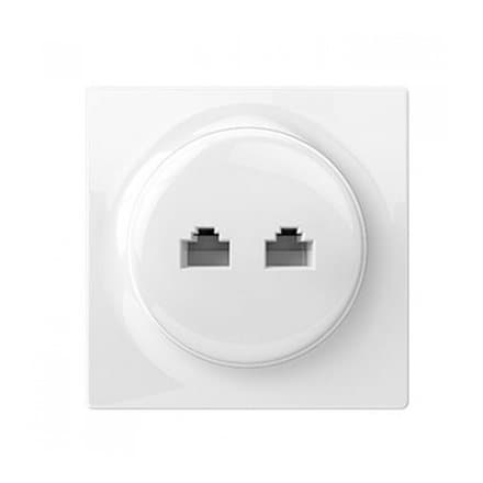 Fibaro Walli N socket-outlet 2 x RJ-45 White Valkoinen
