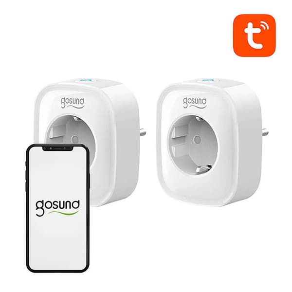Smart socket WiFi Gosund SP1 (2-pack), 16A, Tuya