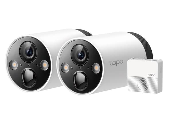 TP-LINK Wireless Security Dual Camera In-and-Outdoor Tapo C420S2 White EU Hvit
