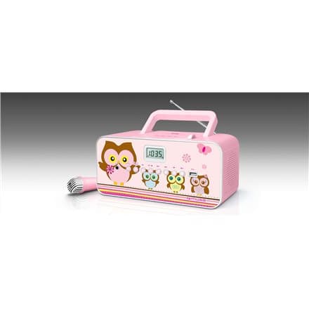 Muse | M-29KP | Portable radio CD/MP3 player with USB | 30 W | Pink/Image