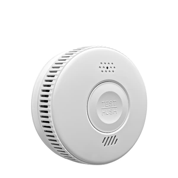Brandalarm, 3 års batterilevetid, Brandalarm med LED-indikator Hvid