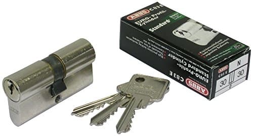 Abus profil cylinder/dobbelt cylinder 30/40 3 nøgler DIN1303/1825 (030109)
