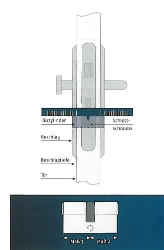 Abus profil cylinder/dobbelt cylinder 35/35 3 nøgler DIN1303/1825 (030468)