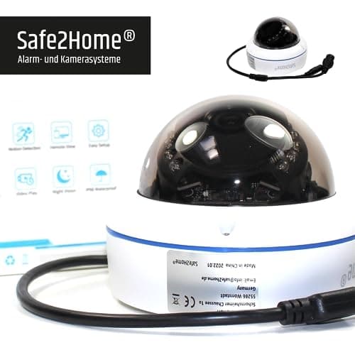 SAFE2HOME SP11-550005POE 1x POE övervakningskamera Dome CAM Full (SP11-550005POE)