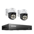 Pikkukuva 1 / 4: Turvakamerajärjestelmä, PTZ-toiminto, AI-kasvojentunnistus, , 2T, 5MP 2pcs Bullet Cams