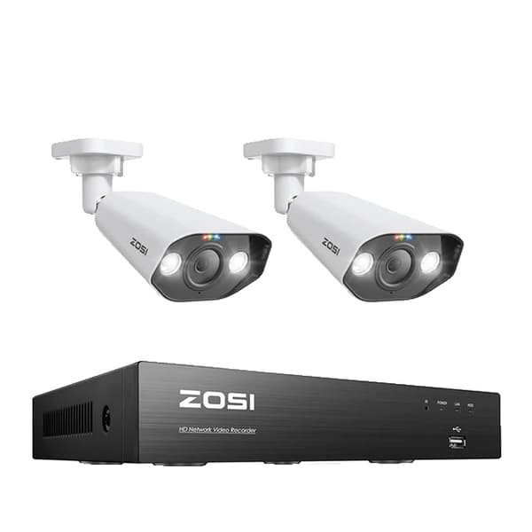 Turvakamerajärjestelmä, PTZ-toiminto, AI-kasvojentunnistus, , 2T, 5MP 2pcs Bullet Cams None 5MP 2pcs Bullet Cams