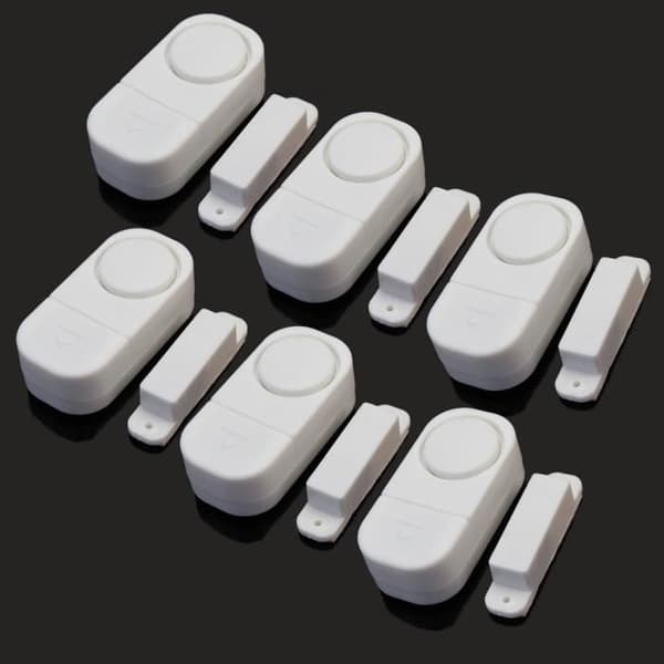 6 set Säkerhet Hemmakontor Larmsensor Trådlös magnetisk siren