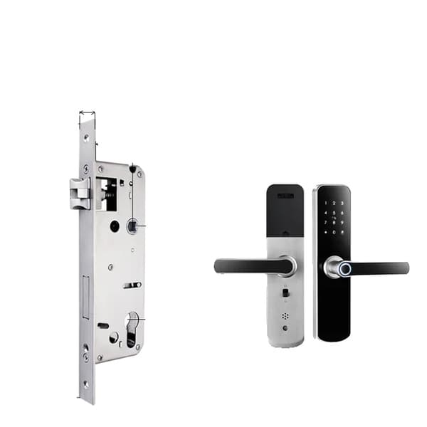 Elektronisk dörrlås, vattentätt, biometrisk fingeravtrycksteknologi, silver 5050 180